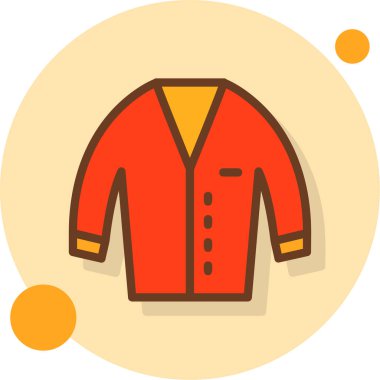 moda ceket vektör simgesi