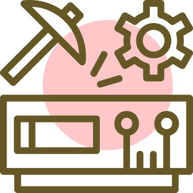 Aletler. Web simgesi basit illüstrasyon