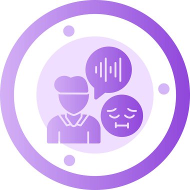 Üzücü. Web simgesi basit illüstrasyon