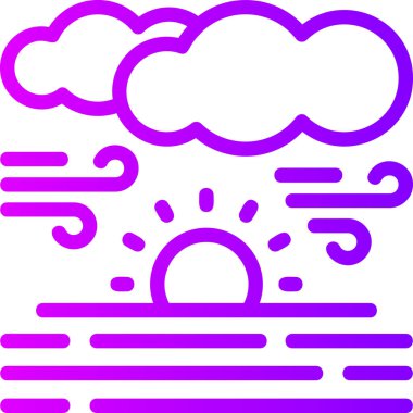 Bulut. Web simgesi basit illüstrasyon