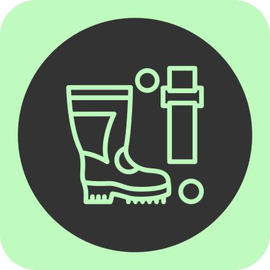 Tek izole edilmiş simgenin vektör illüstrasyonu