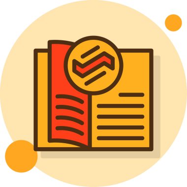 belge simgesi vektör illüstrasyonu