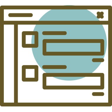 Web simgesi, vektör illüstrasyonu