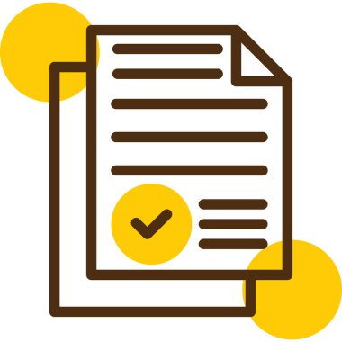 Belge. Web simgesi basit illüstrasyon