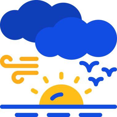 hava simgesi tasarımı, vektör illüstrasyonu 10 grafik