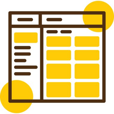 Dolu takvim tarih çizelgesi simgesi - taslak biçimi