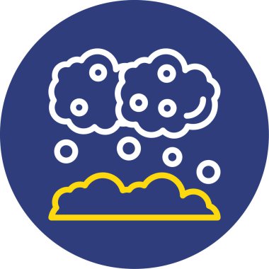 Bulut. Web simgesi basit illüstrasyon