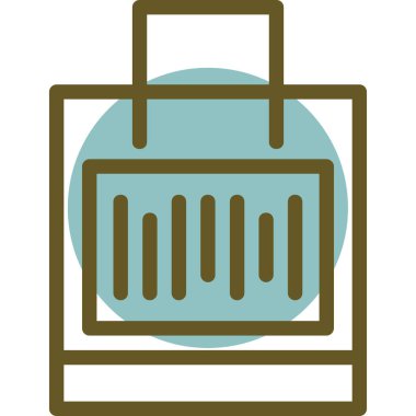 Çöp kutusu simgesi. Web için basit çöp kutusu vektör simgeleri çizimi