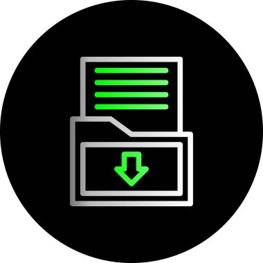 Bir bilgisayar simgesinin vektör illüstrasyonu