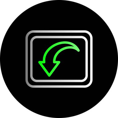 ok simgesinin vektör illüstrasyonu