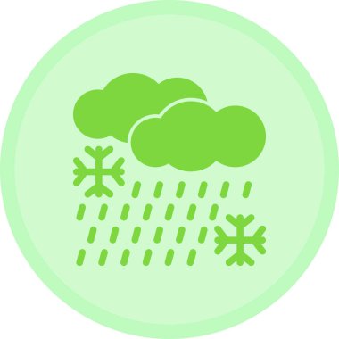 kar simgesi beyaz arkaplanda izole edilmiş modaya uygun düz biçimli