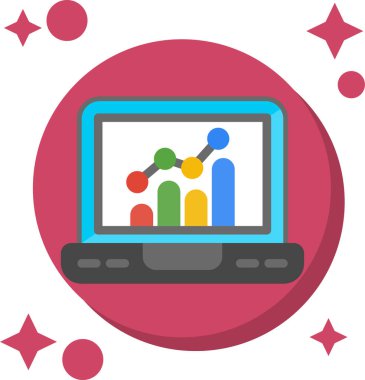 dizüstü bilgisayar simgesi düz biçimli