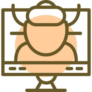 Video konferansı. Basit resimleme