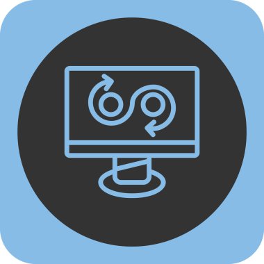 seo modern simgesinin vektör illüstrasyonu