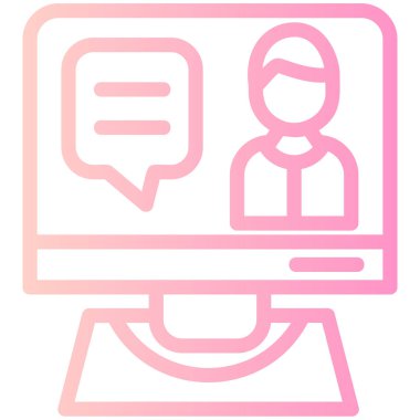 Konuş. Web simgesi basit tasarım