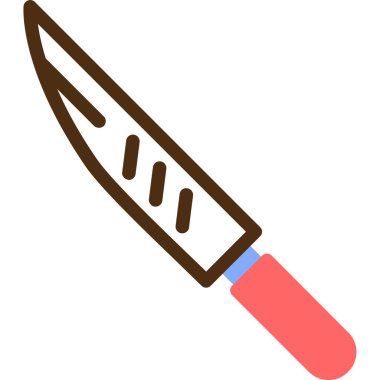 Bıçak. Web simgesi basit illüstrasyon
