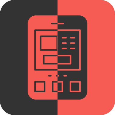 Hesap makinesi simgesinin vektör illüstrasyonu