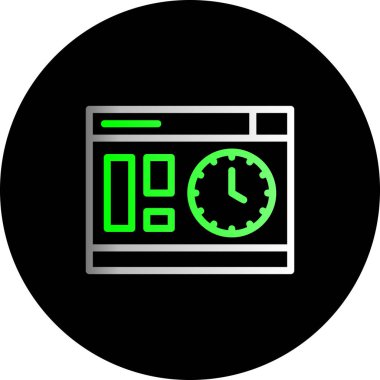 Alarm simgesi vektör illüstrasyonu