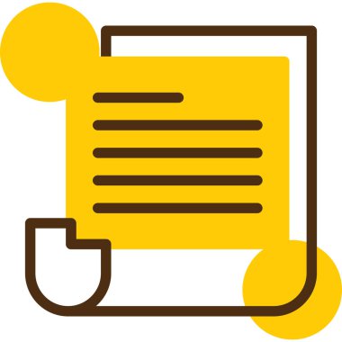 belge simgesi. vektör illüstrasyonu