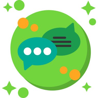 Konuş. Web simgesi basit tasarım