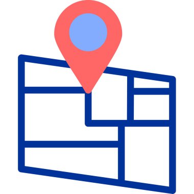 Harita yeri. Basit tasarım