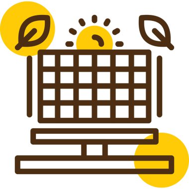 Çiftlik. Web simgesi basit illüstrasyon