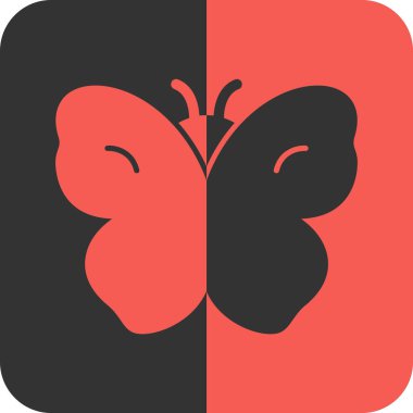 Kelebek ikonu çizimi. vektör işareti ve sembol.