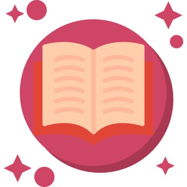 Kitap. Web simgesi basit illüstrasyon