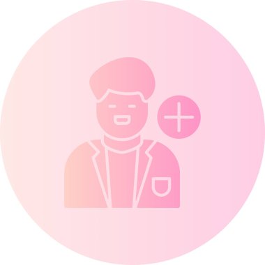 doktor simgesi, vektör illüstrasyonu