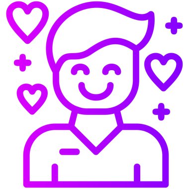 avatar. Web simgesi basit illüstrasyon