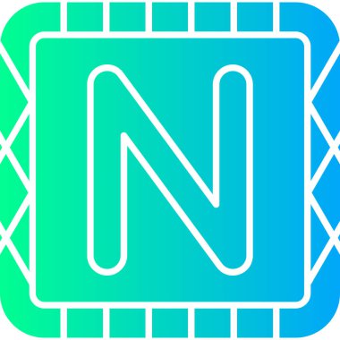 Bir harfin vektör illüstrasyonu