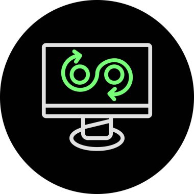 bilgisayar simgesi vektör illüstrasyonu