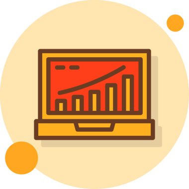 iş grafiği simgesi, vektör illüstrasyonu