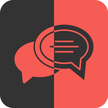 Sohbet iletisi vektör simgesi