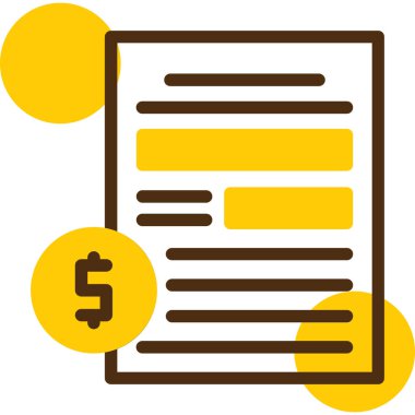 Belge. Web simgesi basit illüstrasyon