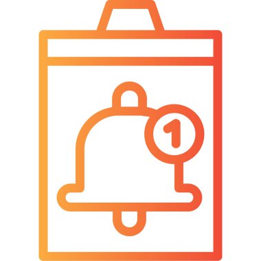 Çanta. Web simgesi basit illüstrasyon