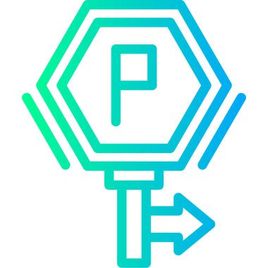 yön ikonu vektör illüstrasyonu