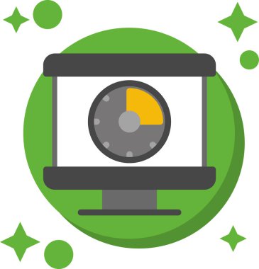 dizüstü bilgisayar ile bir pasta grafiği.