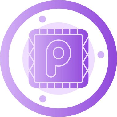 Dijital teknoloji ikon vektörlü harf logosu tasarımı. alfabe harfi logosu.