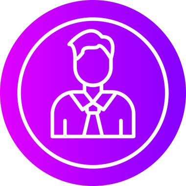 Bir insan simgesinin vektör illüstrasyonu