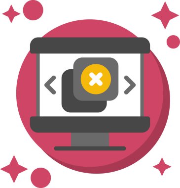 Bilgisayar tasarımı. Ağ simgesi. vektör illüstrasyonu