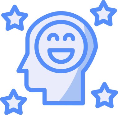 Gülen surat. Basit illüstrasyon