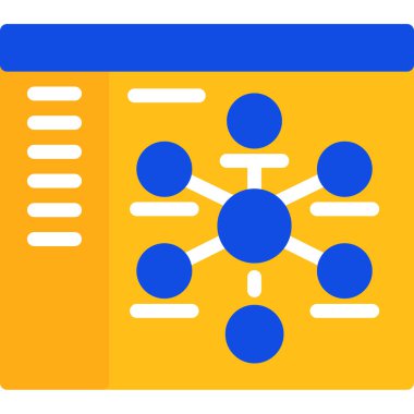 veri analizi web renk vektörü simgesi