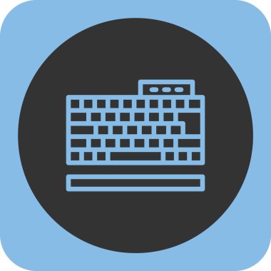 Bilgisayar klavyesi. Basit tasarım