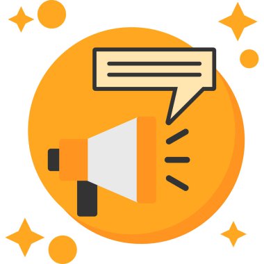 Megafon. Web simgesi basit tasarım