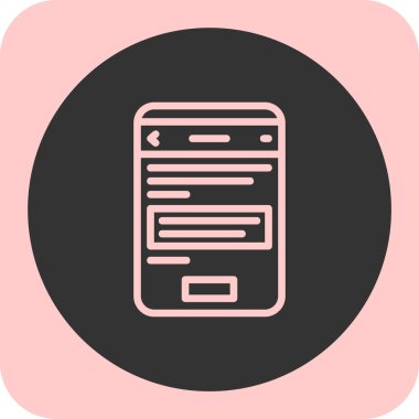 tarayıcı simgesi vektör illüstrasyonu