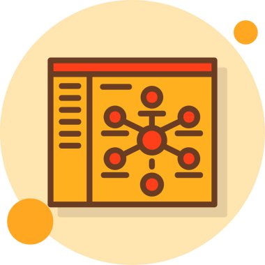 iş grafiği ikon vektör illüstrasyonu