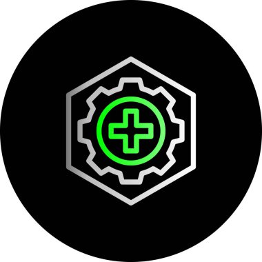 Eşsiz Ayarlar Vektör Satır Simgesi