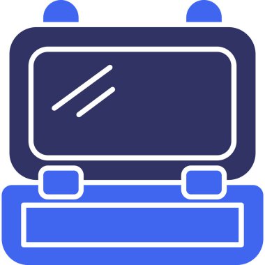 Bilgisayar. Web simgesi basit illüstrasyon