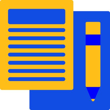 Kalem. Web simgesi basit illüstrasyon